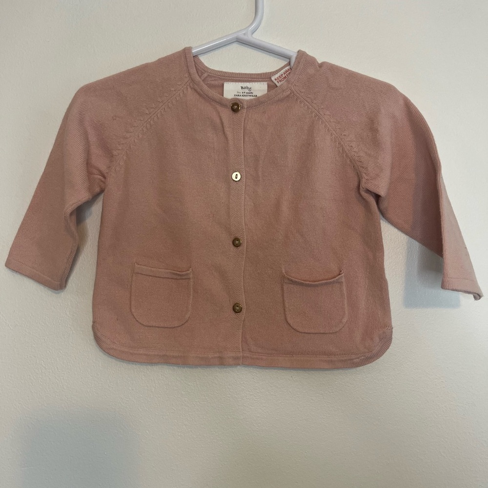 Zara Knits Baby Pink Sweater